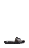 Tory Burch Logo-embossed Bubble Jelly Slides In Black