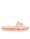 Tory Burch Logo-embossed Bubble Jelly Slides In Meadowsweet