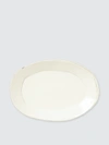 Vietri Lastra Oval Platter In Linen