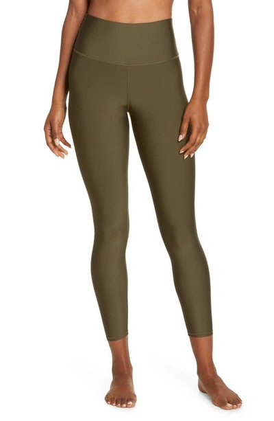 Alo Yoga High Waisted Airlift Legging In Green
