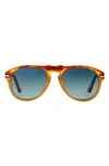 Persol 54mm Polarized Sunglasses In Orange/blue Polarized Gradient
