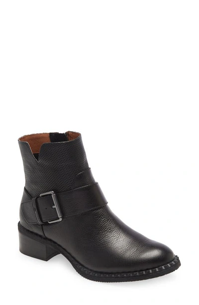 Gentle Souls By Kenneth Cole Benton Slit Moto Bootie In Black