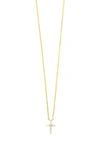 Bony Levy Icons Diamond Cross Pendant Necklace In 18k Yellow Gold
