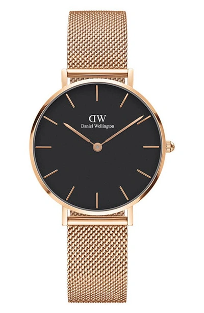 DANIEL WELLINGTON DANIEL WELLINGTON CLASSIC PETITE MESH STRAP WATCH, 32MM,DW00100161