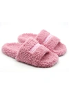 Oxygen Boutique Love Yourself Pink Slippers In Pink