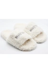 OXYGEN BOUTIQUE BEAUTY SLEEP WHITE SLIPPERS,7450914291886