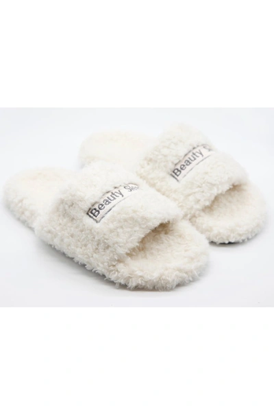 Oxygen Boutique Beauty Sleep White Slippers