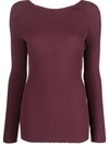 AERON ELIZA OPEN-BACK KNITTED TOP