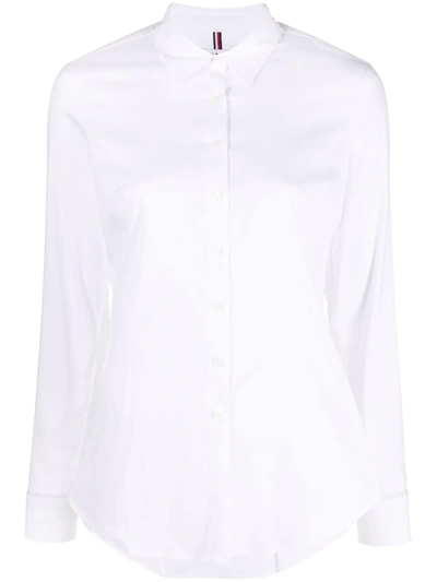 Tommy Hilfiger Embroidered Logo Shirt In Weiss