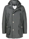 Woolrich Artic Padded Down Parka Coat In Grau