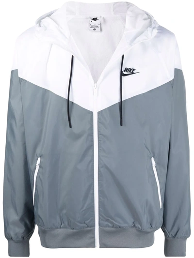 Nike Colour-block Windbreaker In Gray