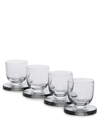 Tom Dixon Set Of Four Puck Shot Glasses In Nude