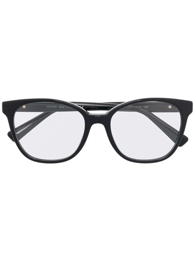 Valentino Garavani Va3064 Square-frame Glasses In Schwarz