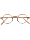 Epos Round-frame Glasses In Nude