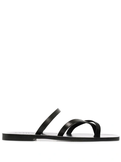 A.emery Colby Strappy Sandals In Schwarz