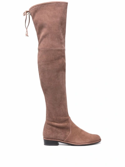Stuart Weitzman Lowland Over-the-knee Boots In Nude