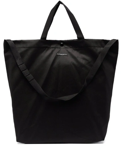 Engineered Garments Large Logo-patch Tote Bag In Schwarz