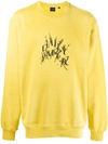 Daily Paper Logo-print Cotton Sweatshirt In Gelb
