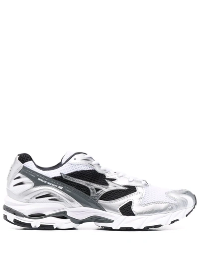 Mizuno Panelled Lace-up Trainers In Weiss
