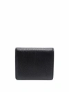 Maison Margiela Heavy-grain Bi-fold Wallet In Black
