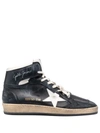 Golden Goose Black High-top Lace-up Sneakers In Black