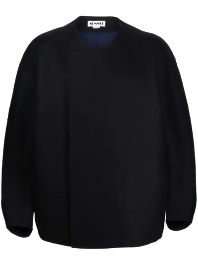 Sunnei Oversized Short Jacket In Schwarz