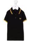 FRED PERRY STRIPE-TRIM POLO SHIRT