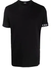 Dsquared2 T-shirt With Round Neck And Short Sleeves In Black