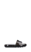 Tory Burch Logo-embossed Bubble Jelly Slides In Black