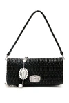 MIU MIU SHOULDER BAG NAPPA CRYSTAL