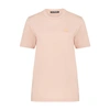 Acne Studios Ellison Face Unisex T-shirt In Powder Pink
