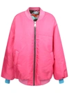 Khrisjoy Puff Bomber Jacket In Pink