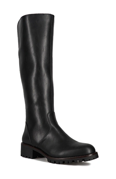 Aquatherm By Santana Canada Tall Lug Sole Boot In Black Pu