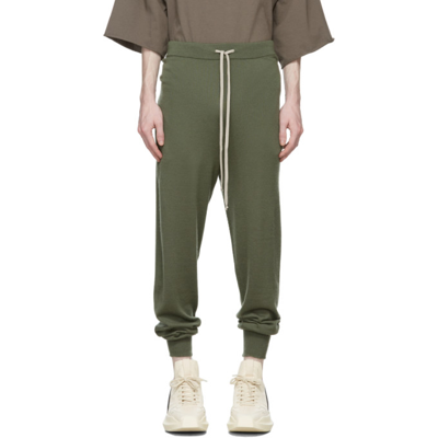 Rick Owens Drawstring-fastening Track Pants In Grün