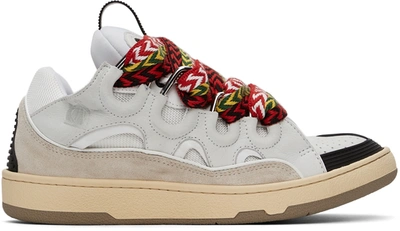 Lanvin Statement-laces Low-top Sneakers In White