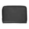 JIL SANDER BLACK ZIP-AROUND POCKET WALLET