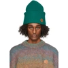 Ader Error Ribbed Knit Beanie In Green
