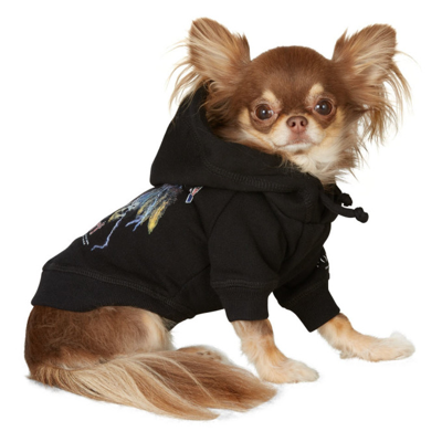 Dsquared2 Black Poldo Dog Couture Edition Band Hoodie In 2124 Nero