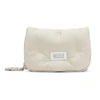 Maison Margiela Glam Slam Puffy Mini Flap Crossbody Bag In Grey