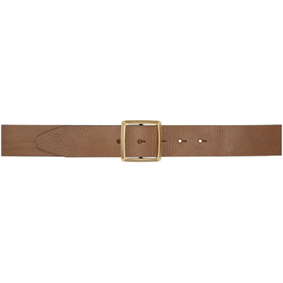 Rag & Bone Brown Leather Watch Belt In Tan