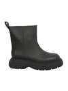 Gia Borghini Rubber Ankle Boots In Black