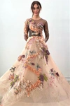 MARCHESA ILLUSION TULLE A-LINE GOWN,92753F78-F1DC-ED10-758B-BE6745A49EC0