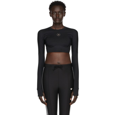 Adidas By Stella Mccartney Black Truestrength Yogo Crop Top