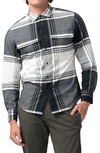 Good Man Brand Plaid Flannel Button-up Shirt In Black White Plaid