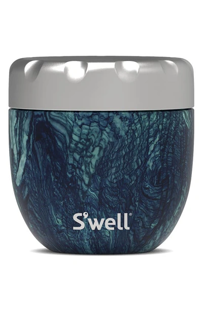 S'well Eats(tm) 16-ounce Stainless Steel Bowl & Lid In Azurite Marble