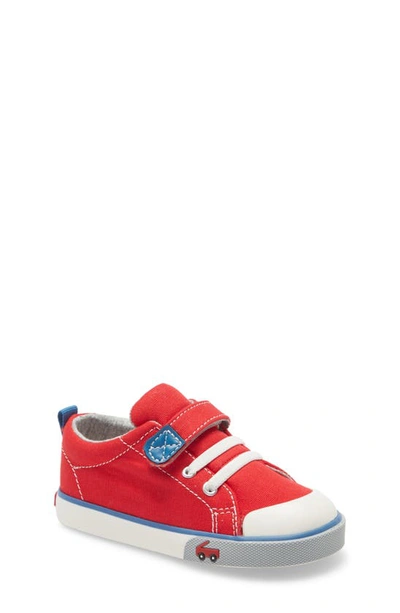 See Kai Run Kids' Stevie Ii Sneaker In Red/blue