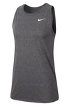 Nike Dri-fit Training Tank In Black/ Heather/white