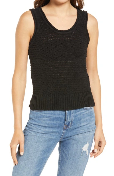 Madewell Women's Fairview Sweater Tank Top In True Black