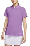 Nike Dry Victory Polo In Violet Shock/ Mango/ White