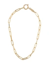 Federica Tosi Line Bolt Long Chain Necklace In Metallic
